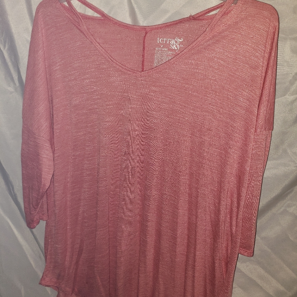 TERRA AND SKY Pink Top 1X
